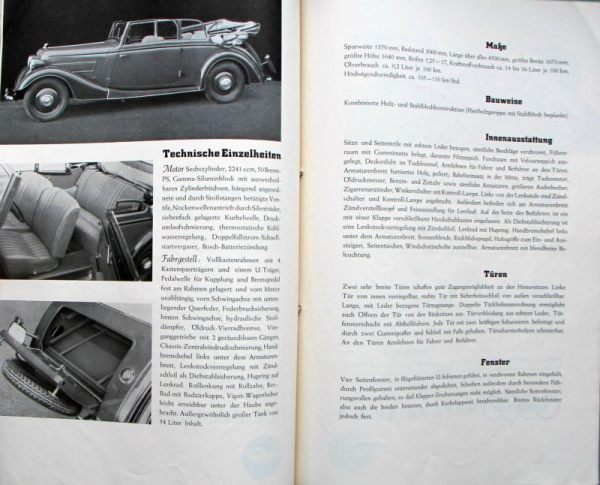 Wanderer Modelprogram 1935 Automobile-Pressekit (10061)